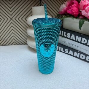 Starbucks Teal Studded Tumbler with Straw